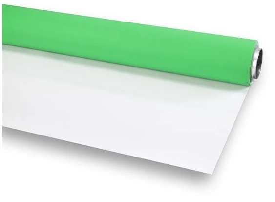 Bresser Vinyl Green/White Matte 2.72X6m Background Roll