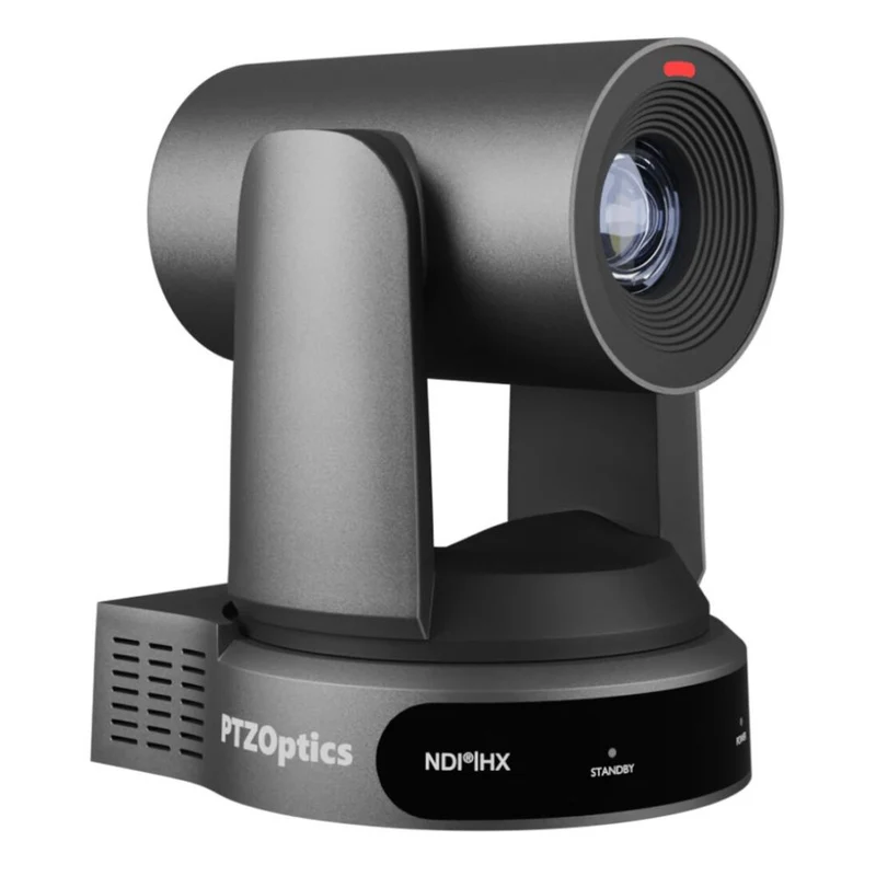 PTZOptics Move 4K, a 3th Gen PTZ camera, 30x Optical Zoom grey