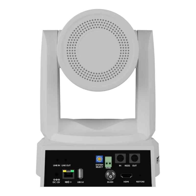 PTZOptics Move 4K, a 3th Gen PTZ camera, 30x Optical Zoom white