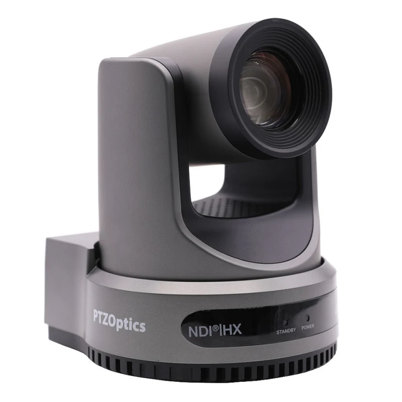 PTZOptics Move 4K, a 3th Gen PTZ Camera, 20X Optical Zoom - Gray