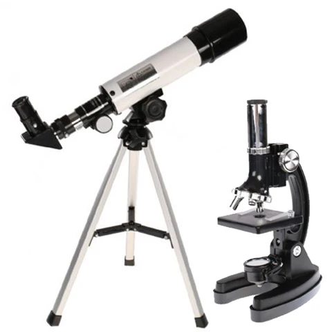 Byomic Beginners Microskopset & Teleskop im Koffer