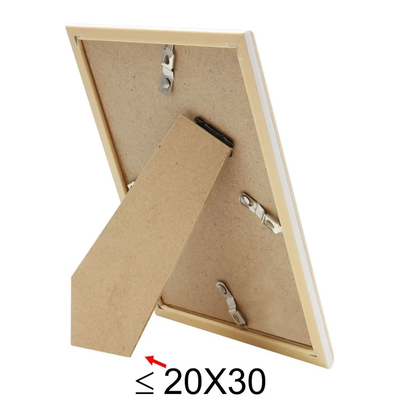 Deknudt Fotorahmen in heller Holzfarbe mit weißer Paspel und Passepartout 13x18 S46WG3