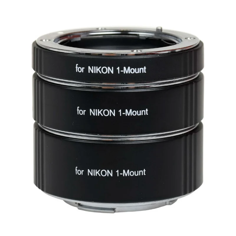 Caruba Extension tube set for Nikon 1 mirrorless camera with metal mount