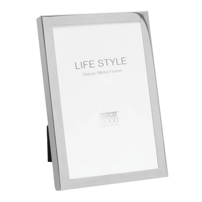 Deknudt Narrow silver metal photo frame 13x18 S57MH1