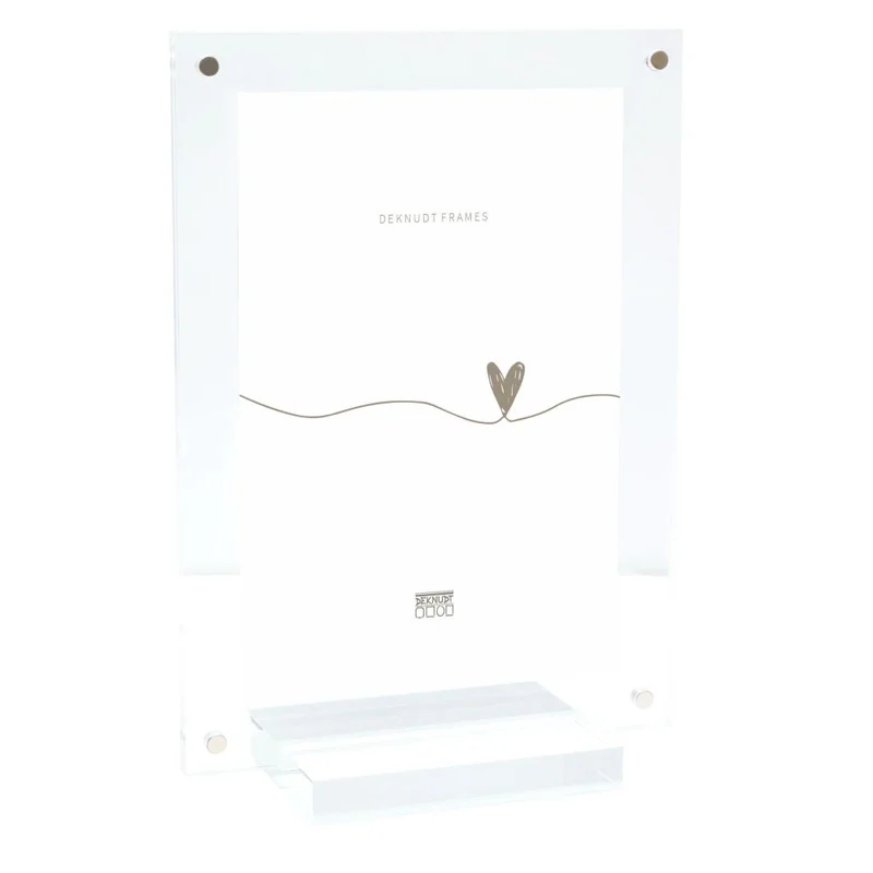 Deknudt Magnetic and transparent photo frame 6mm thick with base 10x15 S58SC1