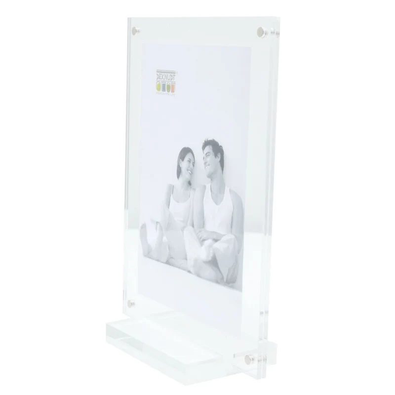 Deknudt Magnetic and transparent photo frame 6mm thick with base 10x15 S58SC1