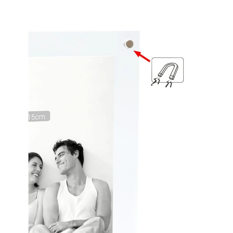 Deknudt Magnetic and transparent photo frame 6mm thick with base 10x15 S58SC1