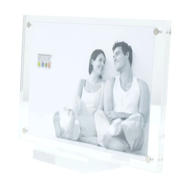 Deknudt Magnetic and transparent photo frame 6mm thick with base 10x15 S58SC1