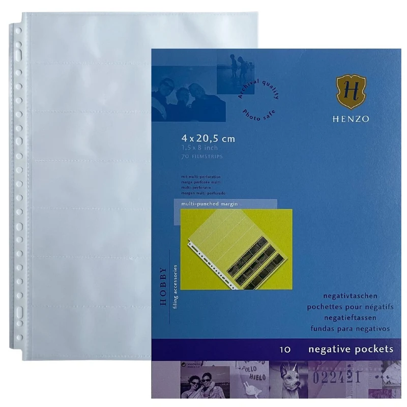 Henzo 10 Neg.-Taschen transp