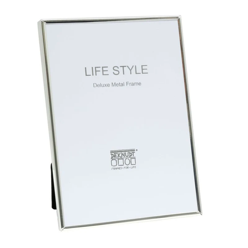 Deknudt Narrow metal frame in shiny silver S58MS1