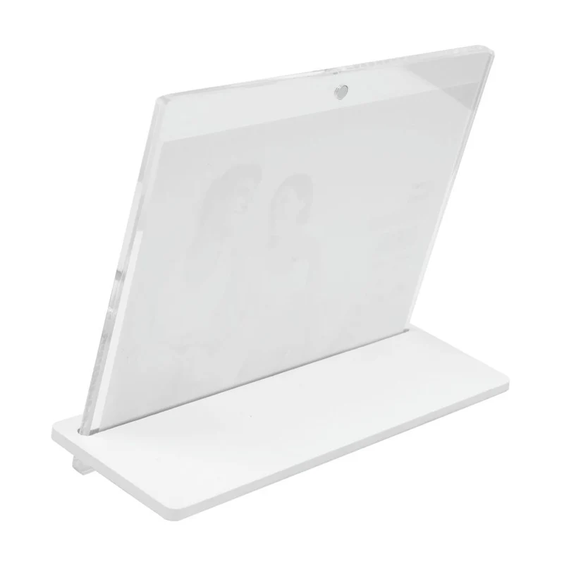 Deknudt Transparenter Fotorahmen 5,4mm dick mit weißem Ständer 13x18 S58SD1