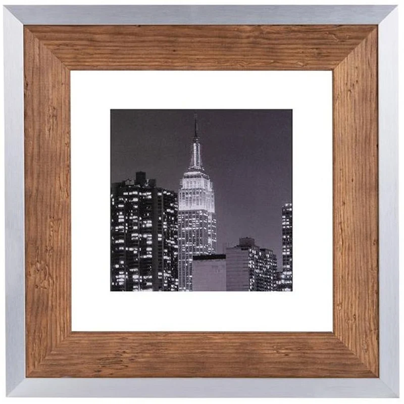 Dorr Holzrahmen Prestige 50x50 braun/silber