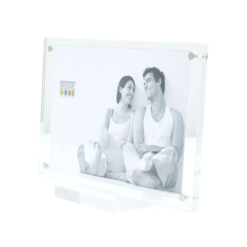 Deknudt Magnetic and transparent photo frame 6mm thick with base 20x20 S58SC1