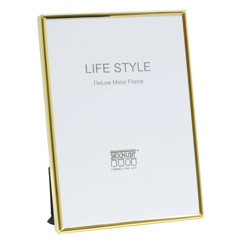 Deknudt Narrow metal frame in shiny gold 15x20 S58MS3