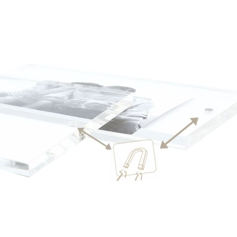 Deknudt Magnetic and transparent photo frame 20mm thick 13x18 S58SA2
