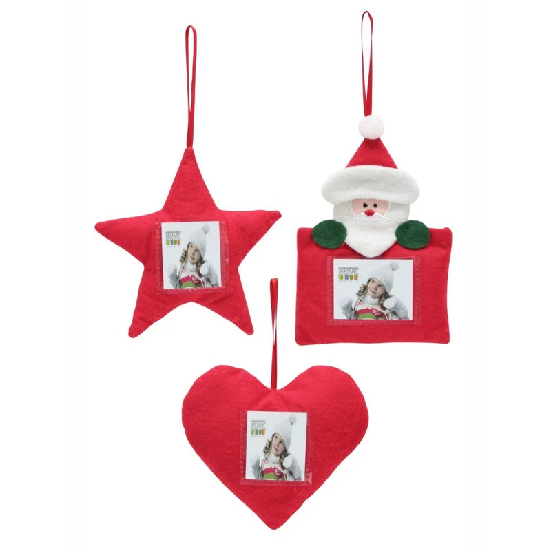 Deknudt Weihnachtsdekorationsset aus Stoff S67HC1