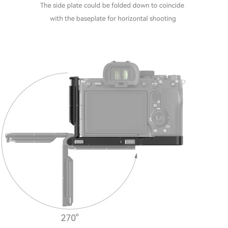 SmallRig 3984 Faltbares L-Halterung für Sony Alpha 7R V / Alpha 7 IV / Alpha 7S III