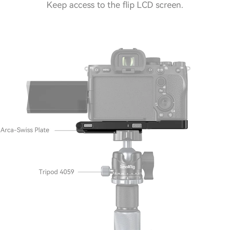 SmallRig 3984 Faltbares L-Halterung für Sony Alpha 7R V / Alpha 7 IV / Alpha 7S III