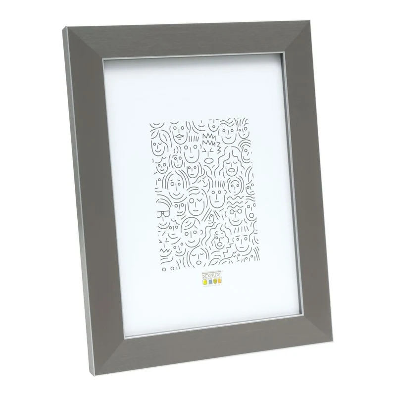 Deknudt Grey photo frame with silver edge 10x15 S41VK7