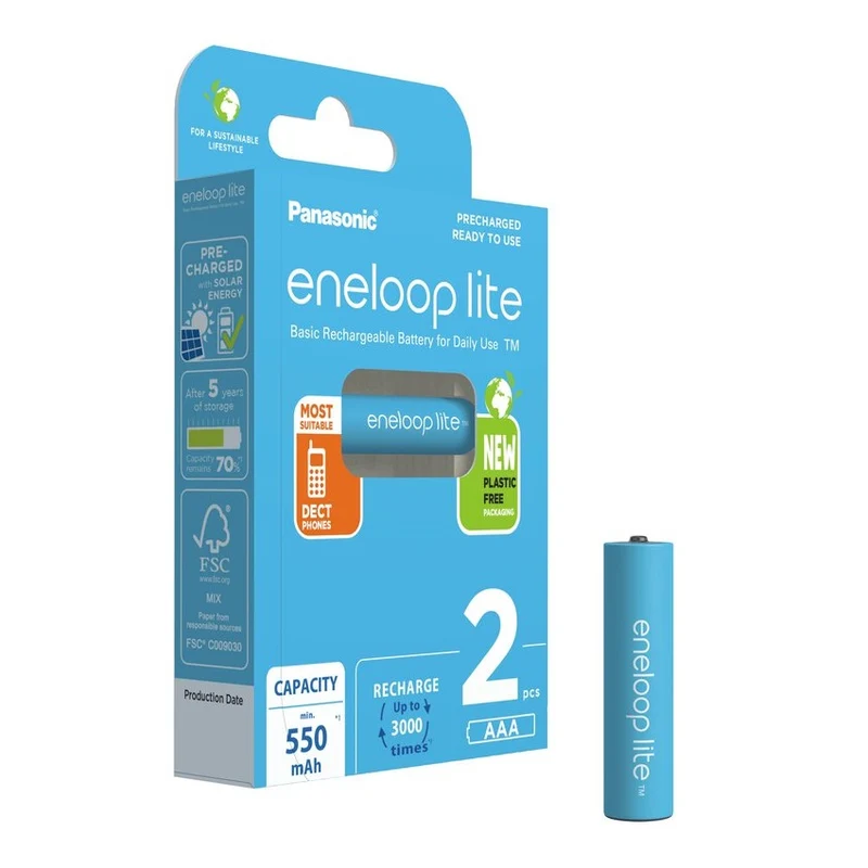 Panasonic Eneloop Lite 2x (AAA) 550mAh
