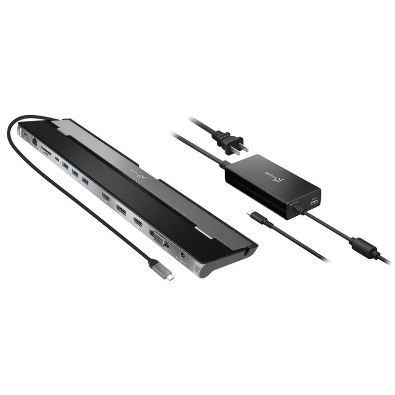 j5create USB-C™ Triple Display Docking Station mit 100W PD Adapter - EU