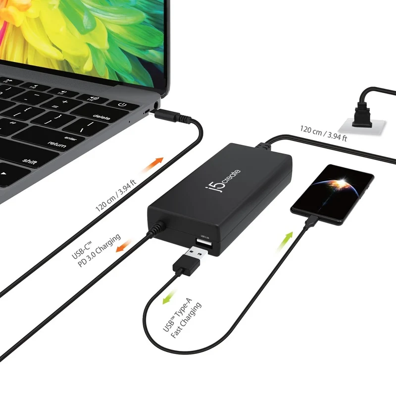 j5create USB-C™ Triple Display Docking Station mit 100W PD Adapter - EU