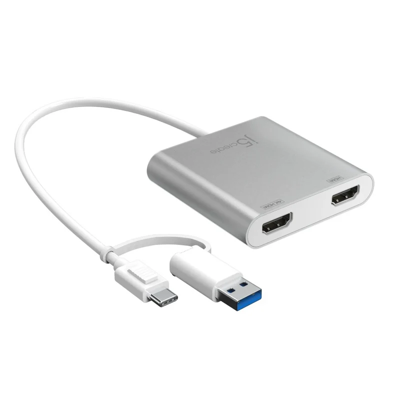 j5create USB-C® to Dual HDMI™ Multi-Monitor Adapter