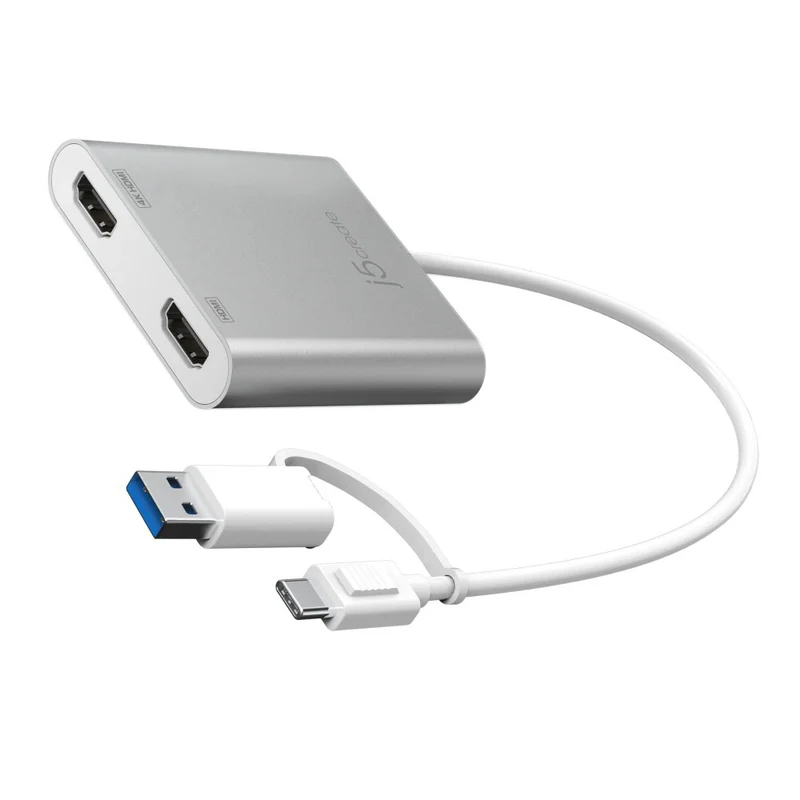 j5create USB-C® to Dual HDMI™ Multi-Monitor Adapter