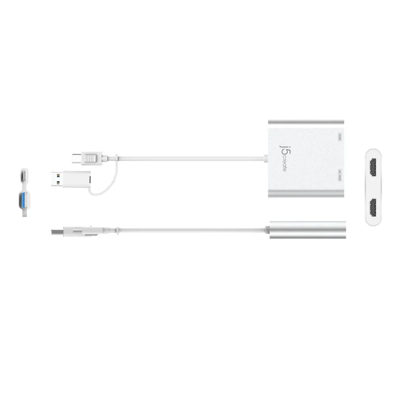 j5create USB-C® to Dual HDMI™ Multi-Monitor Adapter
