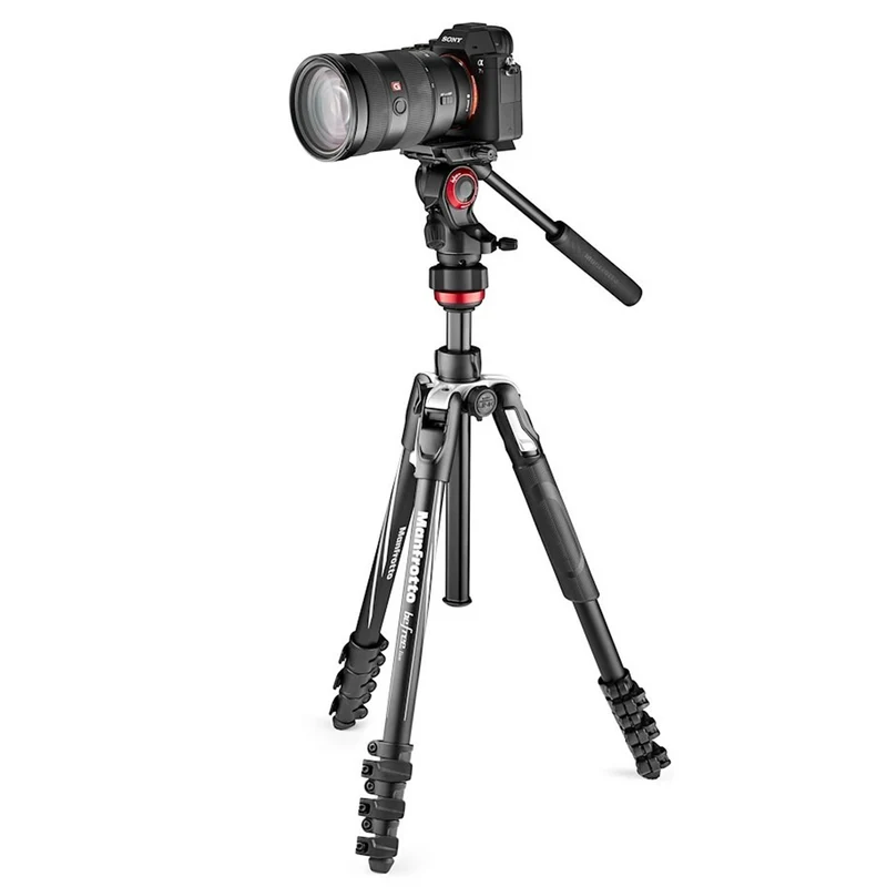 Manfrotto Befree Live Aluminium Lever-Lock Dreibeinstativ-Kit Schwarz mit 2W Kopf