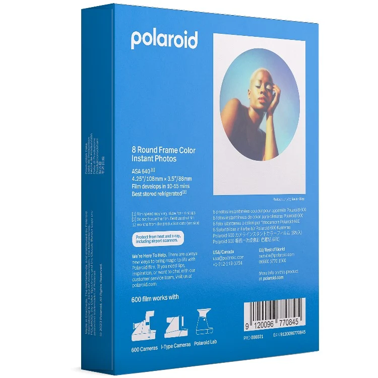 Polaroid Color Instant Film für 600 Color Round Frame