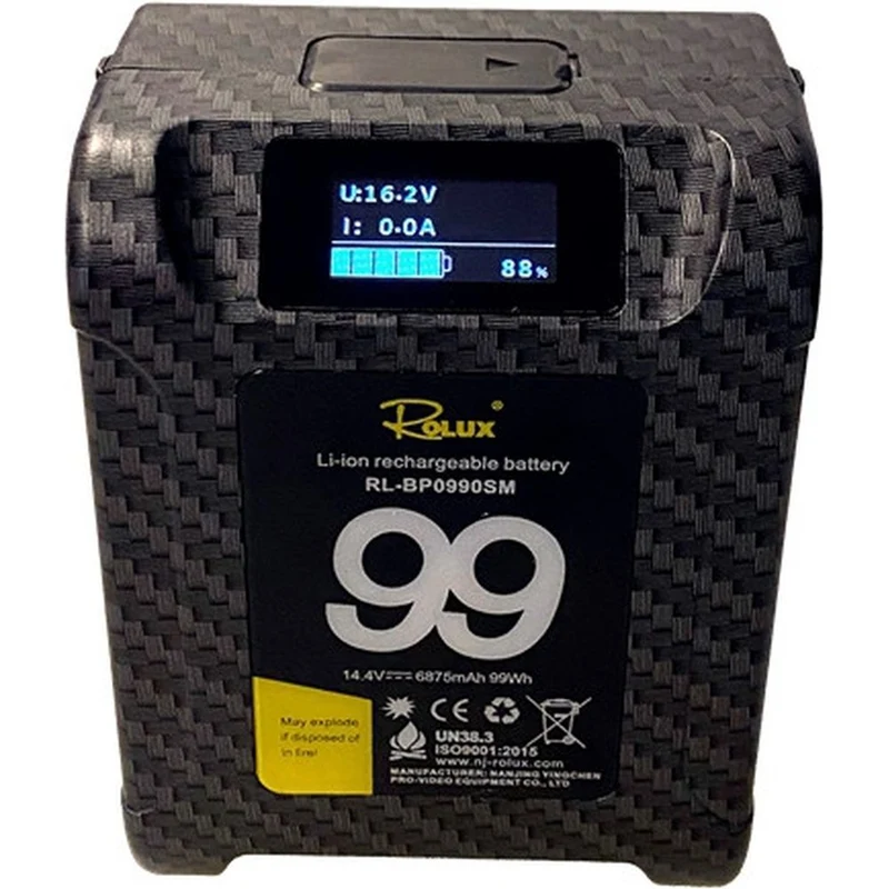 Rolux Smart V-Mount Battery RL-BP0990SM 99Wh 14.4V 6875mAh