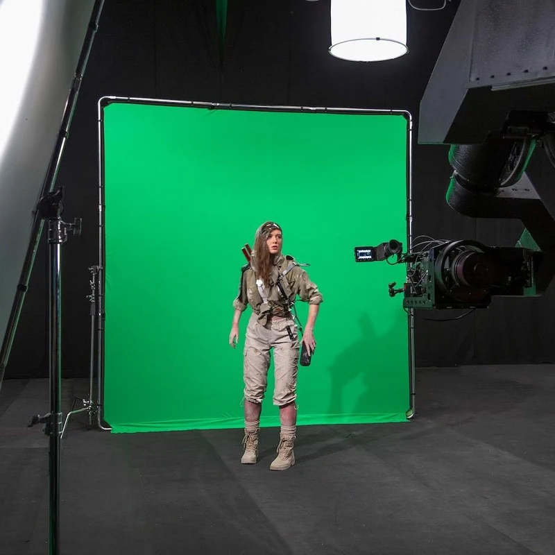 Manfrotto Studiolink chroma key blue screen kit 3x3m