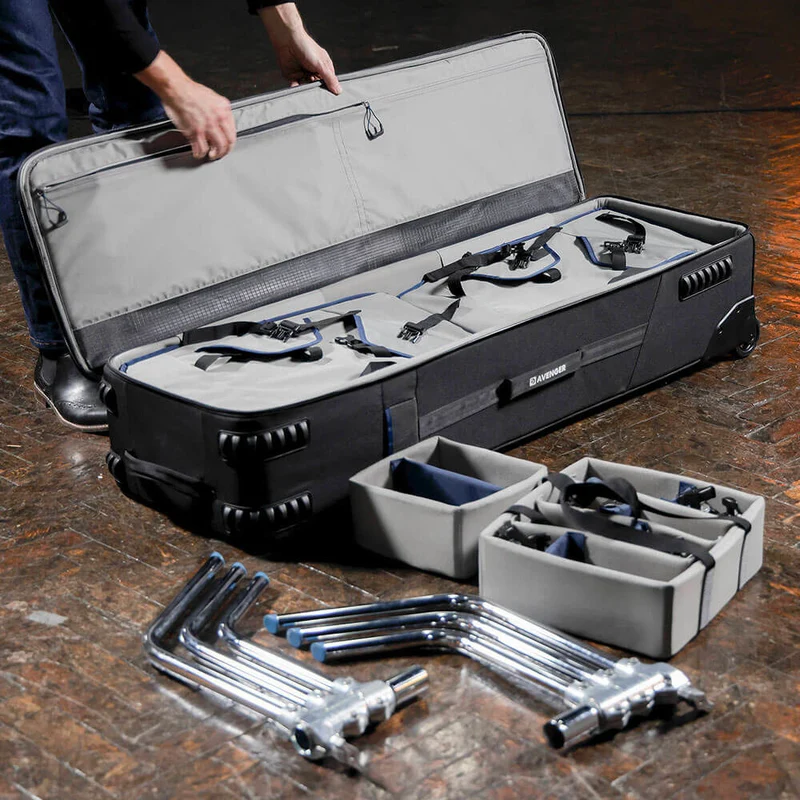 Manfrotto Avenger Trolley für 3 zerlegbare C-Stands und Zubehör
