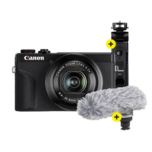 Canon PowerShot G7X Mark III Social Media Kit Schwarz
