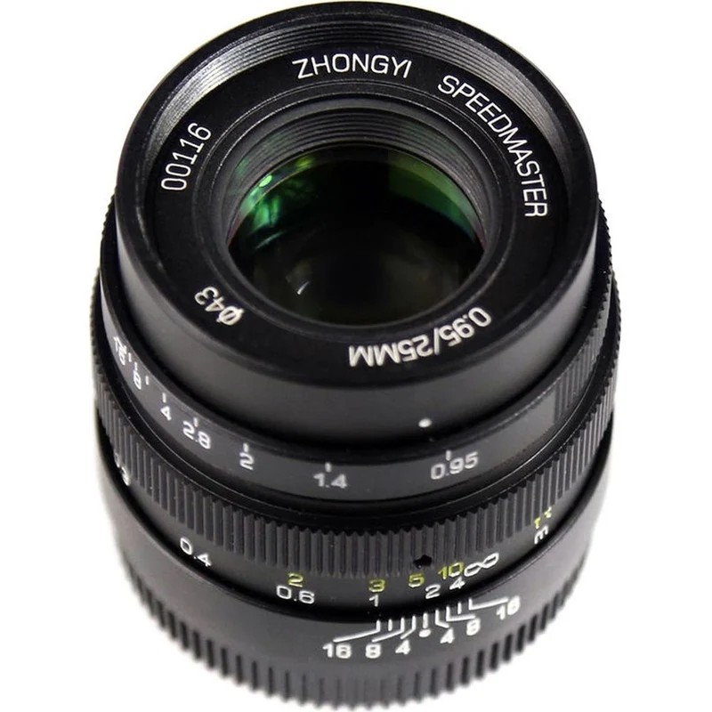 Zhongyi Mitakon 25mm f/0.95 MFT Schwarz