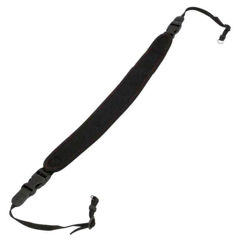 Caruba Camera Neckstrap - comfort + Quick release (black+red)