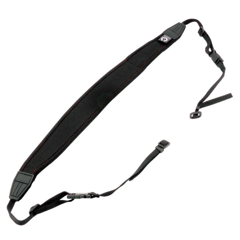 Caruba Kamera Neckstrap - extra lang + Schnellverschluss (schwarz+rot)