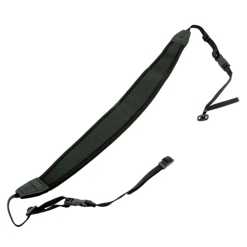 Caruba Kamera Neckstrap - extra lang + Schnellverschluss (schwarz+rot)