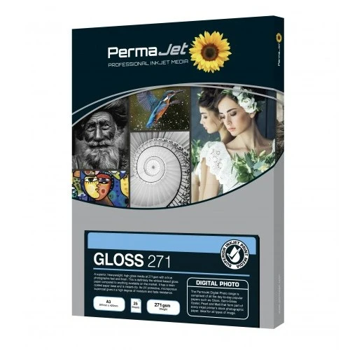 PermaJet PJ50858 Gloss Instant Dry 271gsm Rolle 17" 30m 3Core
