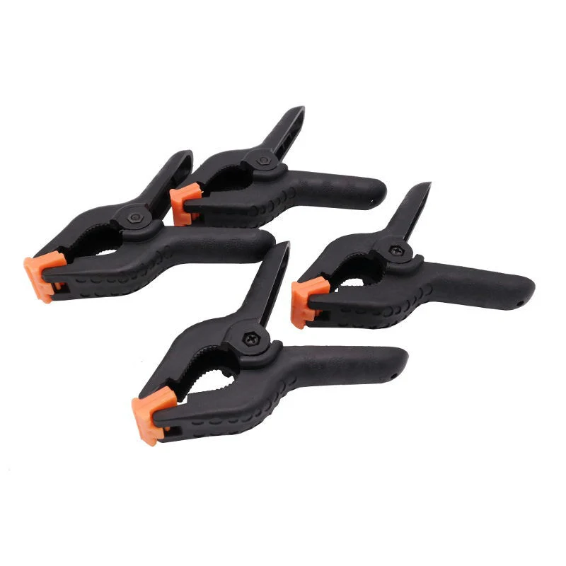Caruba Background Clamp Black/Orange Large (4 pieces)