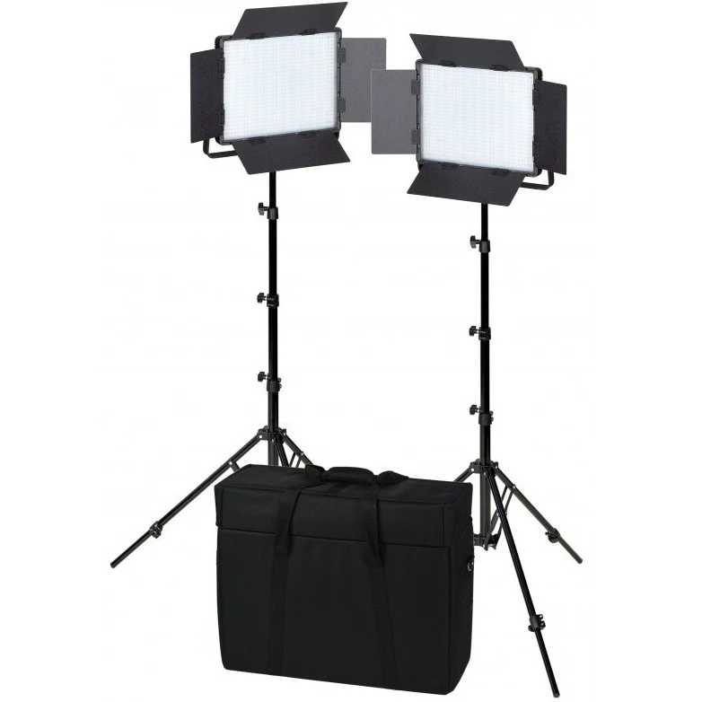 Nanlite 600-CSA bi-color dual kit (with case & light stand)