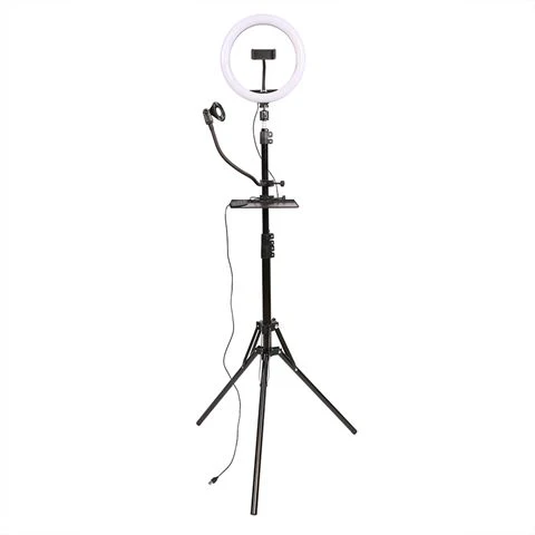 StudioKing LED Vlog Set SK-K190 with Ring Light and Microphone Holder