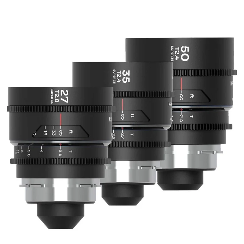 Laowa Nanomorph S35 Bundle (27,35,50mm) (Silver) (Cine) Arri PL/EF