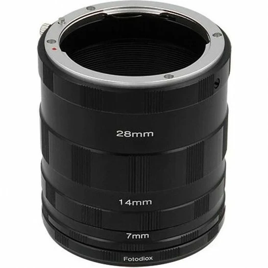 Fotodiox Macro Verlängerungsrohr Set für Spiegelreflexkameras mit Nikon F-Montage für extreme Nahaufnahmen