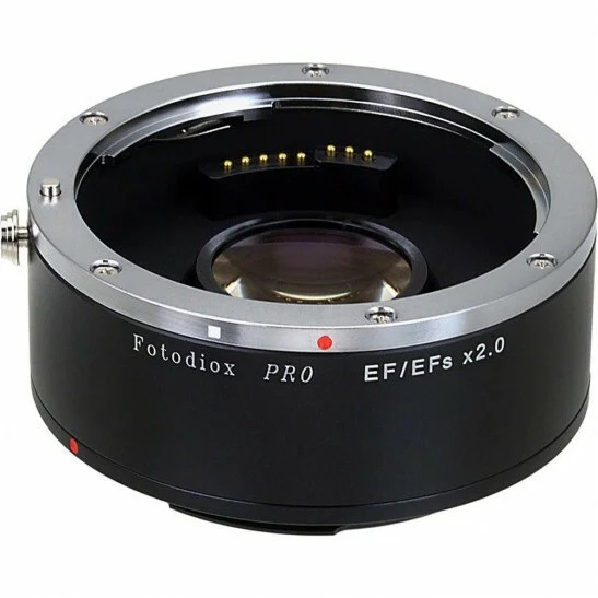Fotodiox Pro Autofocus 2x Teleconverter - AF Doubler x2.0 for Canon EOS EF Lenses and EF / EFs Cameras (Fits Full frame)