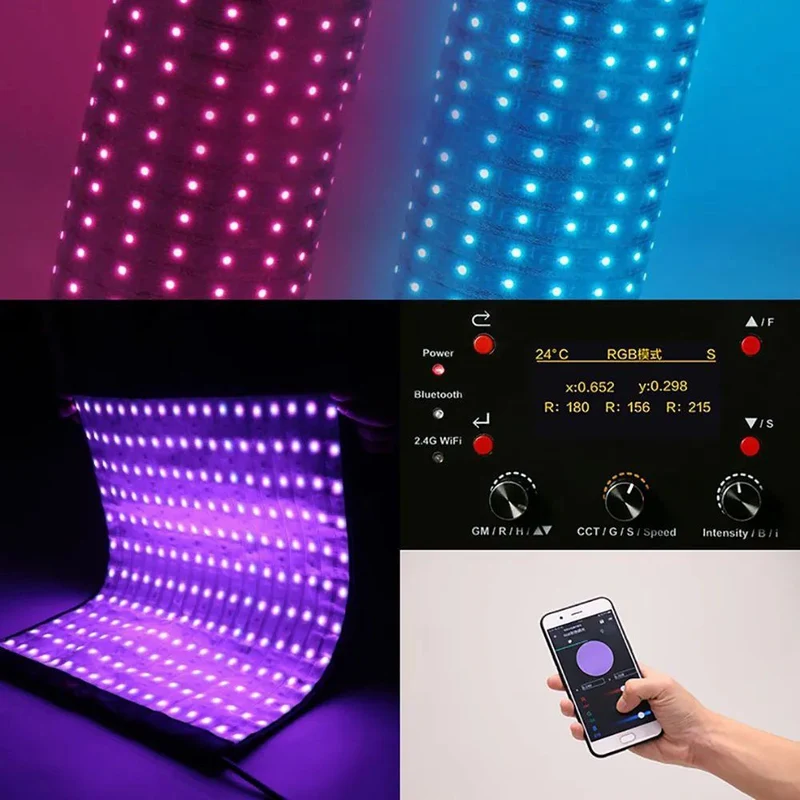 Falcon Eyes Flexibles RGB-LED-Panel RX-836-K1 112x46,5 cm