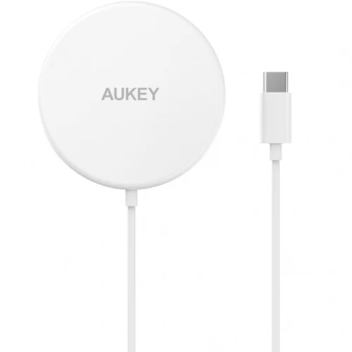Aukey Aircore Magnetic Qi Wireless Charger 15W - White