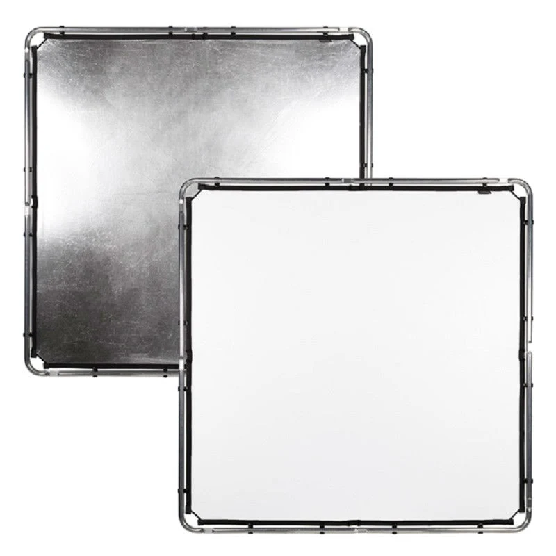 Manfrotto LL LR81531R Skylite Rapid Fabric 150x150cm Midi silber/weiß