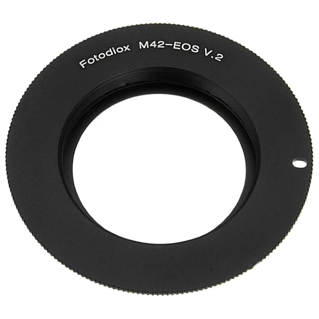 Fotodiox Objektivanschlussadapter kompatibel mit M42 Typ 2 Schraubgewinde-SLR-Objektiv auf Canon EOS (EF, EF-S) Mount SLR-Kameragehäuse - mit Generation v10 Fokusbestätigungschip